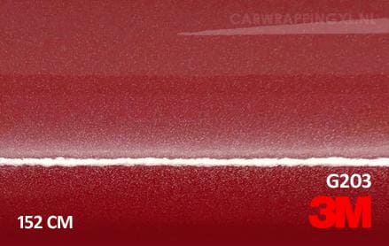 3M 2080 G203 Gloss Red Metallic car wrap folie