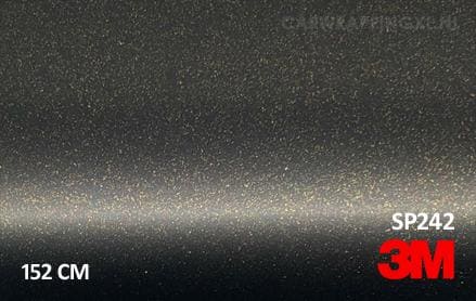 3M 2080 SP242 Satin Gold Dust Black car wrap folie