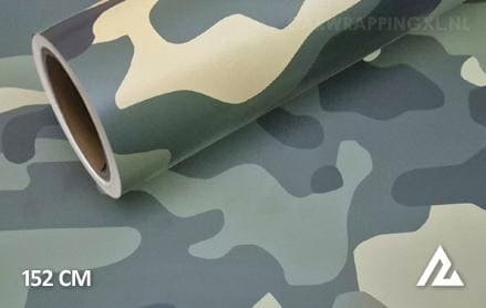 Camouflage groen car wrap folie