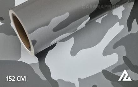 Camouflage zwart wit car wrap folie