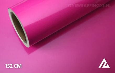 Glans fuchsia car wrap folie