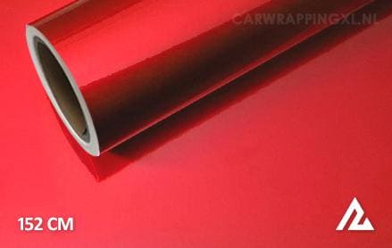 Glans metallic rood car wrap folie