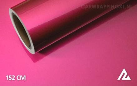 Glans metallic roze car wrap folie