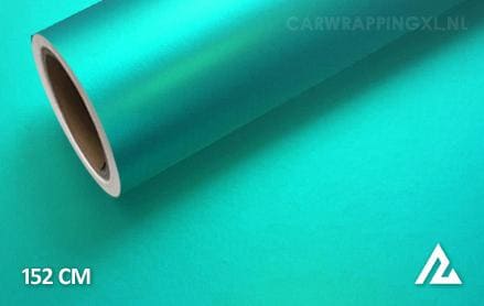 Mat chroom turquoise car wrap folie