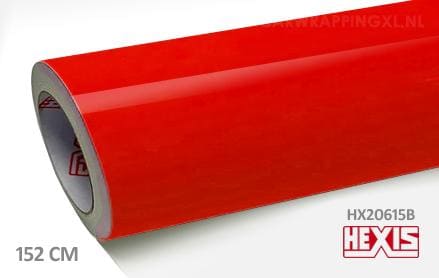 Hexis HX20615B Fluor Red Gloss car wrap folie