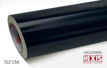 Hexis HX20889B Coal Black Gloss car wrap folie