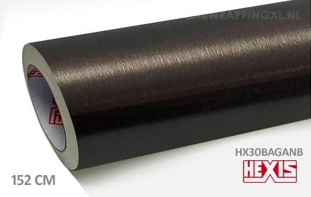 Hexis HX30BAGANB Brushed Aluminium Anthracite car wrap folie