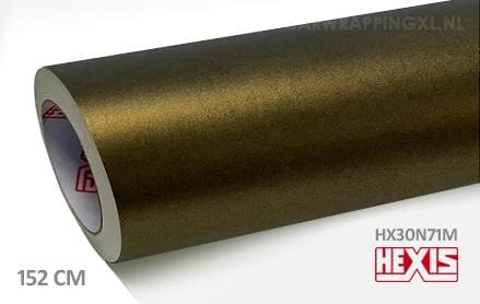 Hexis HX30N71M Golden Black Matt car wrap folie