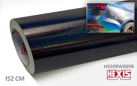 Hexis HX30RW889B Black Rainbow Gloss car wrap folie