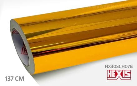 Hexis HX30SCH07B Super Chrome Gold Gloss car wrap folie